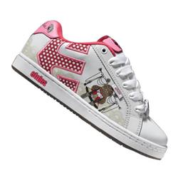 Ladies Fader Koralie Skate Shoes -White/Red