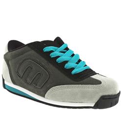 Etnies Male Lo Cut Suede Upper in Grey