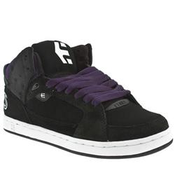 Etnies Male Uptown Suede Upper in Black and Purple