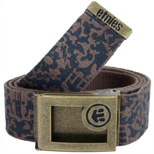 Mens Etnies Dover Reversible Web Belt Chocolate