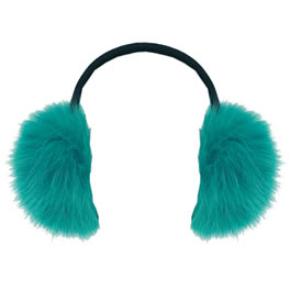 Eugenia Kim Navy Boucle Knit Earmuffs with