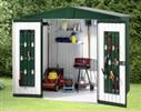 Shed Size 4: 4 x shelf set with brackets - Steel