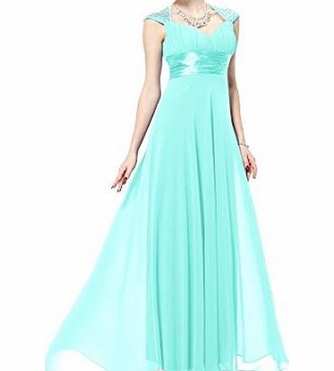 Ever-Pretty HE09672LB14, Light Blue, 14UK, Ever Pretty V-neck Party Dresses For Girls 09672