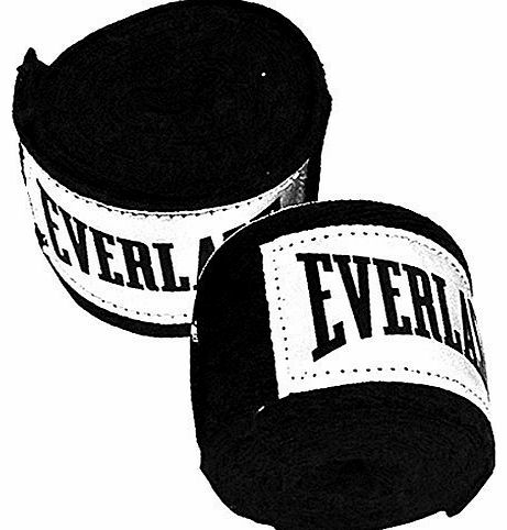 Cotton Boxing Hand Wraps 120`` Black - Pair