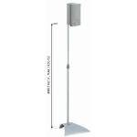 everythingplay VLS120SI Satellite speaker floor stand silver Pair