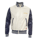 Navy and White Shiny Lightweight Jacket