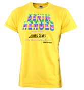 Yellow T-Shirt with Printed Design