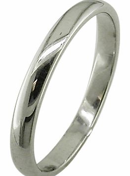 18ct White Gold 2.5mm Court Wedding Ring