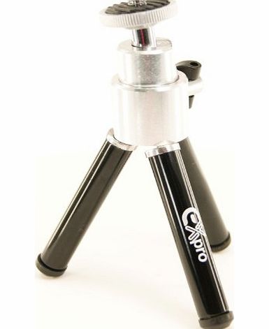 Ex-Pro Table-Top Mini Tripod, Aluminium Telescopic and compact - 3 Level - 15cm, 12.7cm 