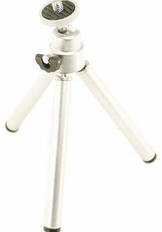 TRA-0303 Mini Metal Tripod with Ball Tilt Head, Silver