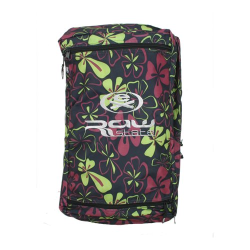 Ladies Ex Raw State 50ltr Split Roller Black/ Green Print