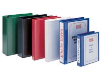 A4 red 50mm four ring presentation binder,