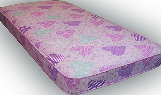 eXtreme Comfort UK ltd 3ft Single Size Luxury Pink Girly Hearts Mattress