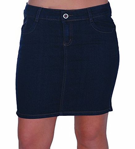 Eye Catch EyeCatch - Womens Denim Mini Skirt Large