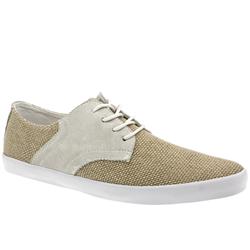 F Troupe Male Saddle Shoe Fabric Upper in Beige