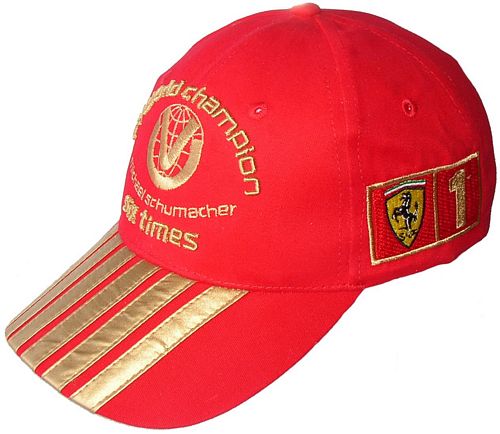 Schumacher 6 Times World Champ Cap Red