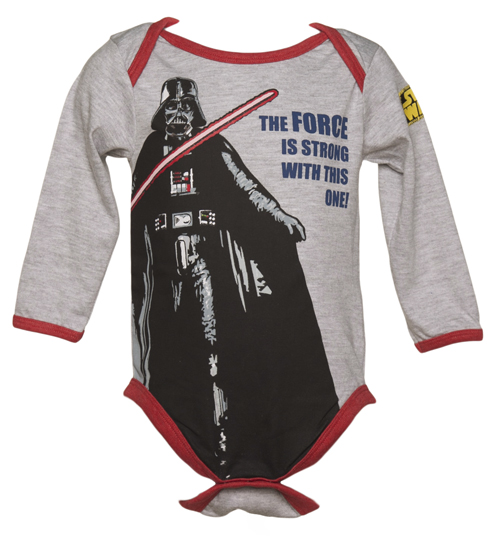 Kids Grey Marl Darth Vader Force Star Wars