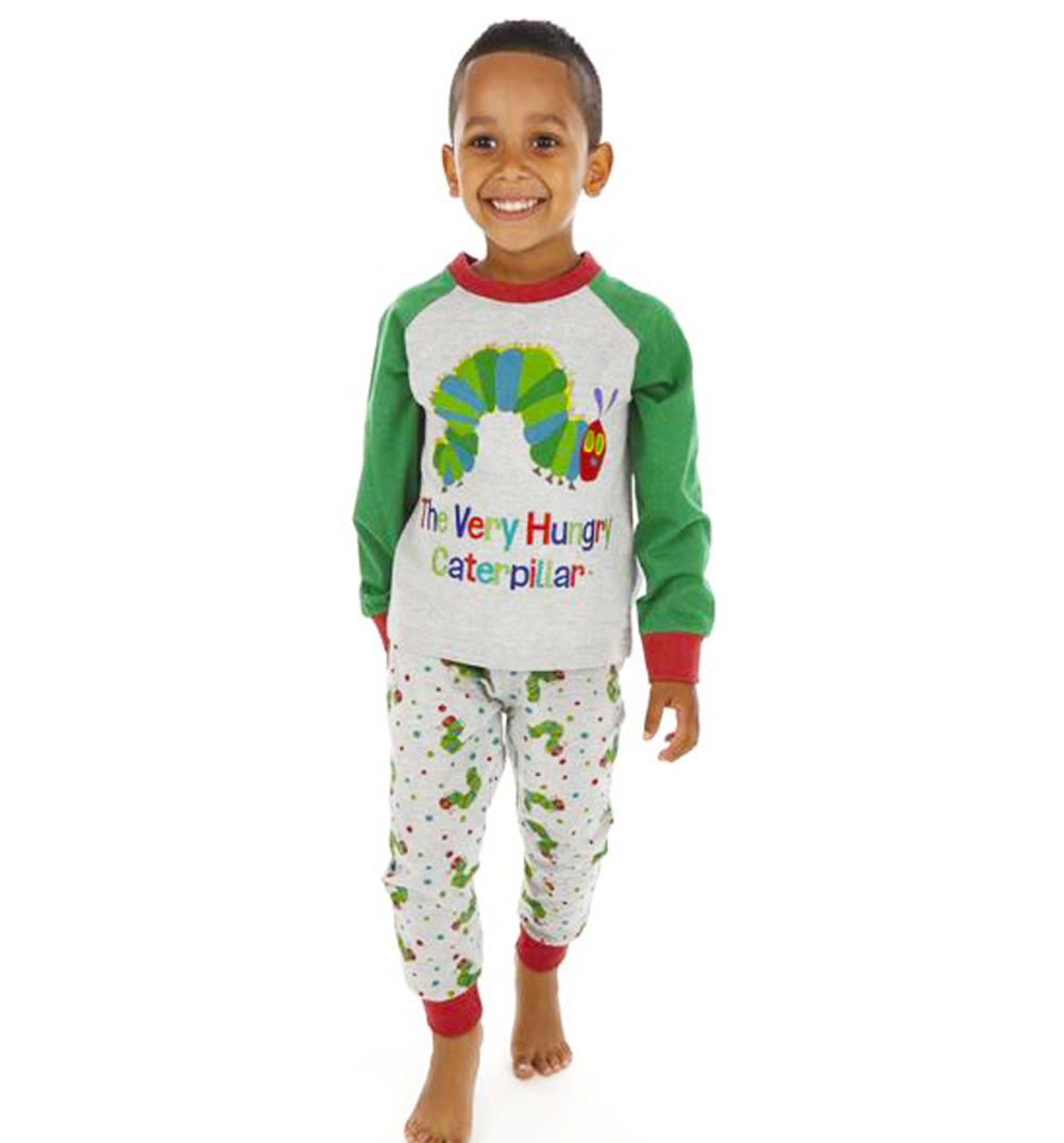 Fabric flavours Kids Grey Marl Very Hungry Caterpillar Pyjamas