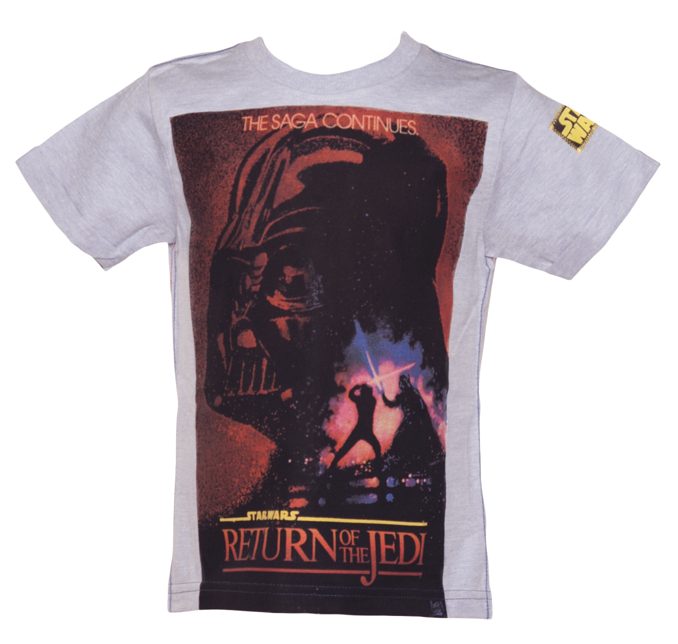 Kids Light Blue Marl Return Of The Jedi Star