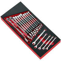 16 Piece 440 Series Roller Cabinet Module Metric Combination Spanner Set