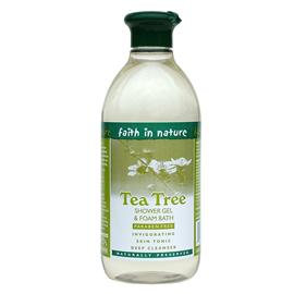 faith in Nature Foam Bath/ Shower Gel - Tea Tree