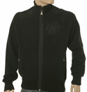 Black High Neck Full Zip Sweater