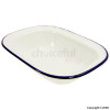 Enamelware Oblong Pie Dish 20cm