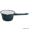 Stone Green Enamelware Milk Pan 12cm