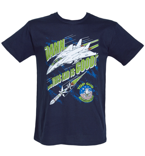 Damn This Kid Is Good Mens Top Gun T-Shirt