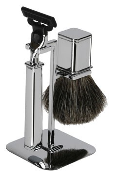 Famego Premium Quality Shaving Set - Chrome