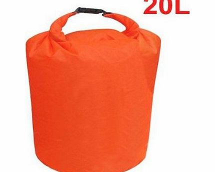 FamilyMall 20L Water Resistant Waterproof Dry Bag Canoe Floating Boating Kayaking Camping Random Color