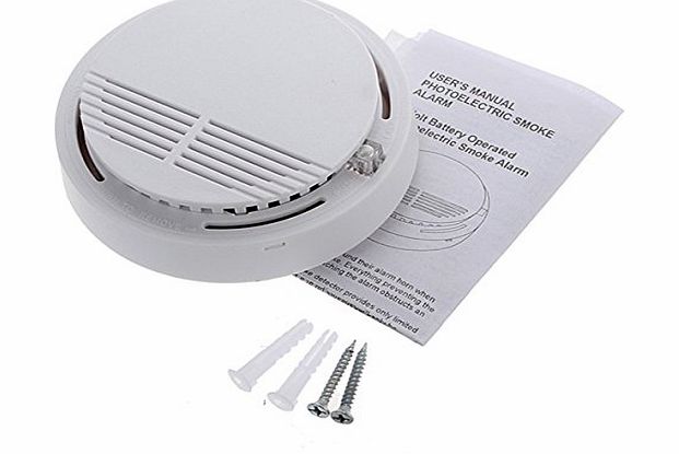 FamilyMall TM) Wireless Cordless Smoke Detector Home Security Fire Alarm Sensor System