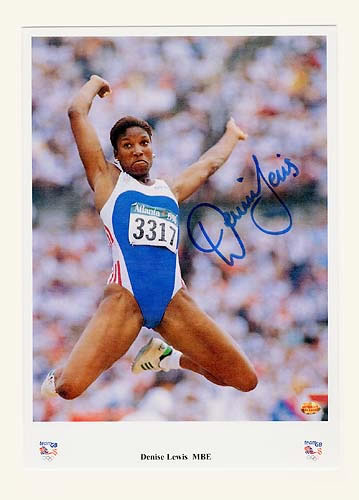 FamousRetail Denise Lewis Signed 16x20 print