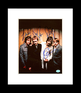 Kasabian multi-signed 8x10 photo