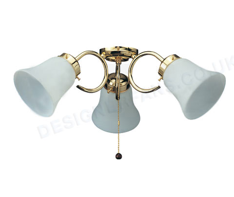 Fantasia Belmont polished brass ceiling fan