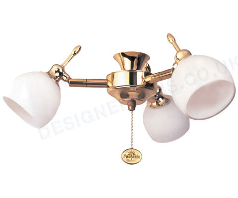 Fantasia Florence polished brass ceiling fan