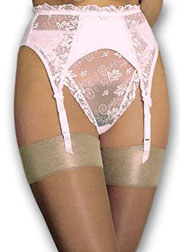 Gardenia suspender belt