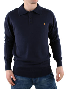 Midnight Austin Long Sleeve Polo Knit