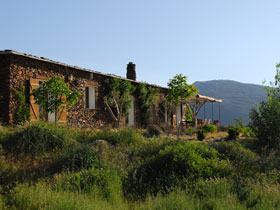 Farmhouse in the Sierra Nevada Mountains,