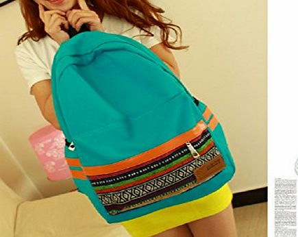 FASHION PLAZA  Hot shoulders backpack school bag backpack teenage girl Dame Student Sweet canvas colors Backpack School Campus Book Bag Satchel Shoulder female girlfriend birthday gift design with five