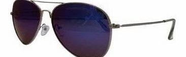 FashionLDN Black Gold Silver Aviator Sunglasses 