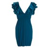 COOL TEALE RUFFLE DRESS