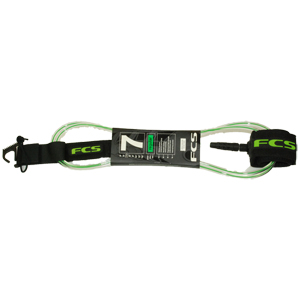 7 Ft Regular 7mm Coaxial Leash. Green