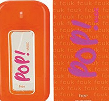 FCUK  Pop Music Ladies Fragrances 100ml Edt Eau De Toilette Spray Uk