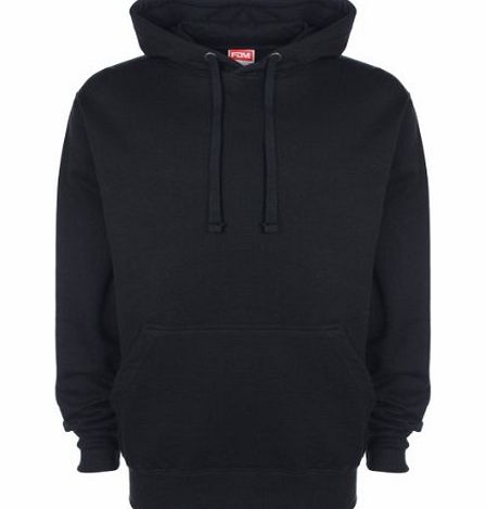 FDM Unisex Original Hoodie Colour=Black Size=M