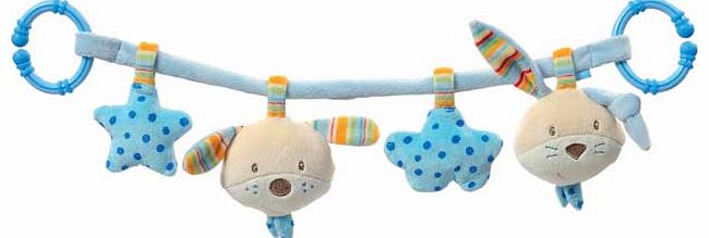 Fehn Bubbly Crew Dog Pram Activity Chain Toy