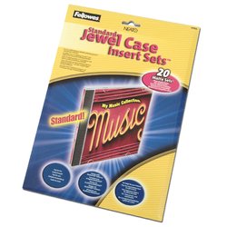 Fellowes Matt Jewel Case Inserts (20/pk)