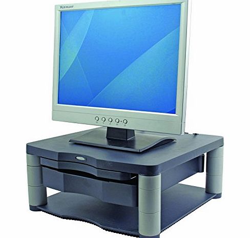 Fellowes Premium Adjustable Monitor Riser Plus - Graphite