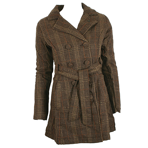 Ladies Fenchurch Lauren Jacket Brown Plaid