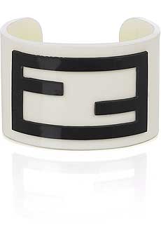 Fendi Perspex logo cuff